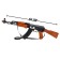 AK-47 automatic machine, light, sound, works from batteries