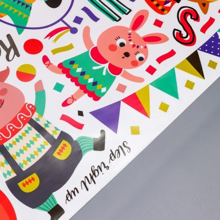 Sticker Plastic Interior Color "Circus show" 60x90 cm-2