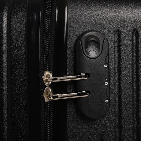 Small 18 suitcase, lightning department, 4 wheels, black color-5