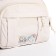 Youth bag with a zipper, white color