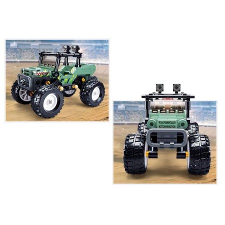 Designer SUV "Bigfoot" Sluban city, 155 details, 6+-3