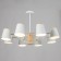 Chandelier "Irvina" 8he27 40W white 85x85x50cm