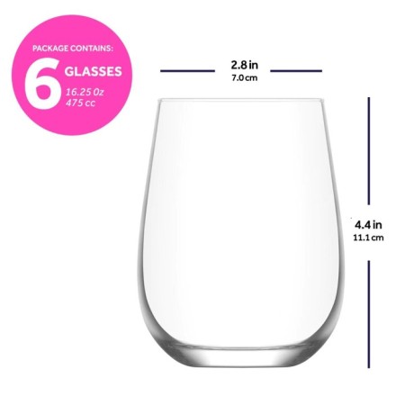 A set of glasses for drinks LAV GAIA, 475 ml, 6 pcs-1