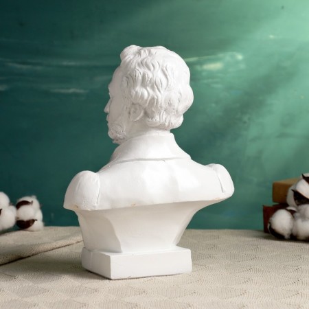 Bust Pushkin A.S., White 21x25cm-2