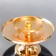 Summary metal, glass for 1 candle "Mirage" gold with black 55x14x23 cm