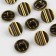 A set of metal buttons on the leg, d = 15 mm, 10 pcs, bronze color