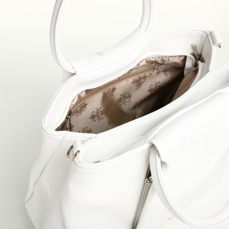 Women's bag with lightning, white color-6
