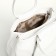 Women's bag with lightning, white color