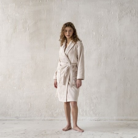 Tao robe, size m, beige color