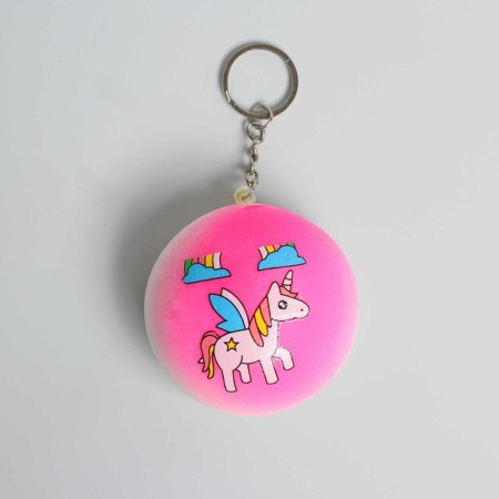 Square Magnes "Unicorn", on a key fob, species mix-1
