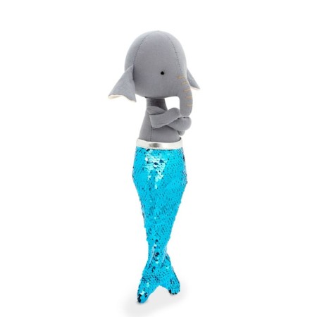 Soft toy "Elephant Alice Mermaid", 30 cm-2