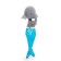 Soft toy "Elephant Alice Mermaid", 30 cm