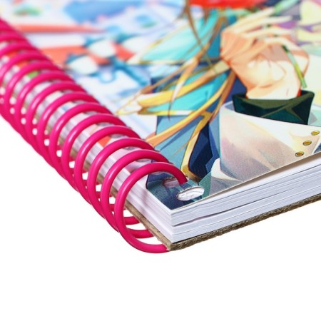 A6+ 64 sketchbook on the rowing "Anime", Cardboard cover, solid substrate, glossy lamination, block 60 g/m2-2