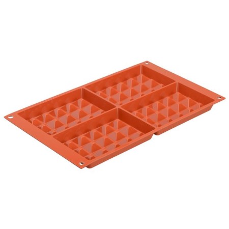 Waffel Classic waffle form, silicone, red-3