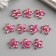 Decor for creativity Plastic "Flower-Piliary" Crystal 1.8x1.8 cm