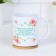 Sublimation mug "beloved granddaughter" flowers with a doll, with application