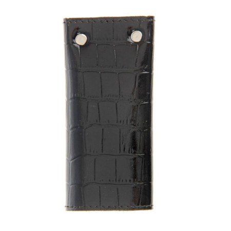 Key on the button, 6 carbines, crocodile, black color-2