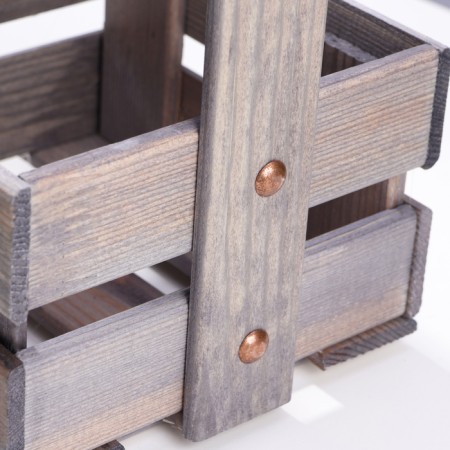 Box for potted flowers, 16x16x9/28 cm, spruce-3