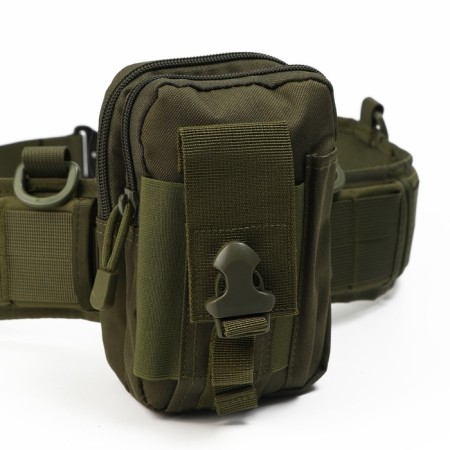 Tactical belt with suspensions, 125 cm, width 8.2 cm, khaki-3