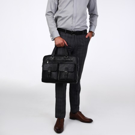Male bag, terra dever, black color-5
