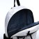 Youth backpack from textiles, 6 pockets, white/black color