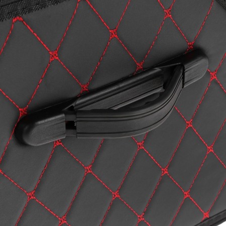 Organizer COFR in the trunk of a car, sakvozh 68 × 32 × 30 cm, eco -legged, with a red line-4