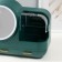 Cosmetics box plastic, mirror with backlight "dark green" 37.5x22x31 cm