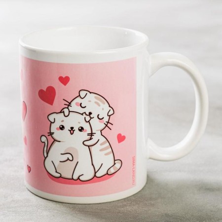 Sublimation mug "I'm not meu" cats ", 320 ml, with application-2