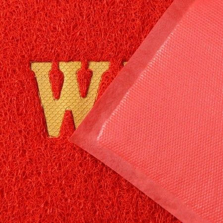 Welcome Hard fifth rug with edging, 38 × 58 cm, red color-5