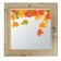 Window 70x70 cm, "autumn paints", single -chamber double -glazed window, needles