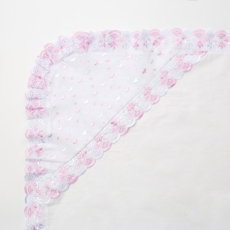 Corner for a newborn, size 75x75 cm, white color, print mix-1