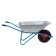 Construction wheelbarrow, single -wheeled: cargo/p 180 kg, volume of 100 l, blue pens