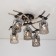 Ceiling chandelier Citilux "Merida" CL142155, 65x65x45 cm, 5x75W, E27, Gray color