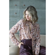 Blouse with a tie, size 44
