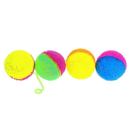 Light ball, 6 cm, with an elastic band, color mix-2