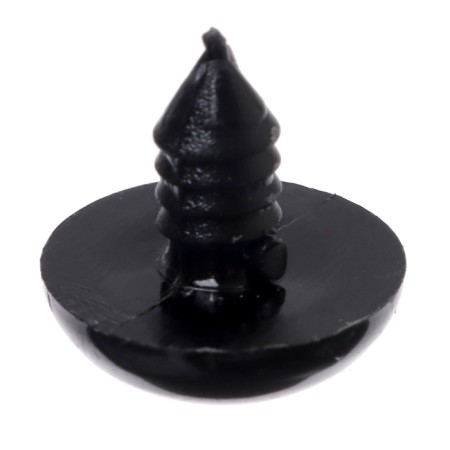 Screw eyes with plugs, set of 20 pcs., Size 1 pc. - 1.8 cm, black color-3