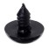 Screw eyes with plugs, set of 20 pcs., Size 1 pc. - 1.8 cm, black color