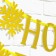 Garland on the tape, metallic "Happy New Year", gold, dl. 200 cm.