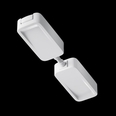 Direct power connector for the built-in track system Technical Tra084C-W-2, 12x2.5x2 cm, white color-5