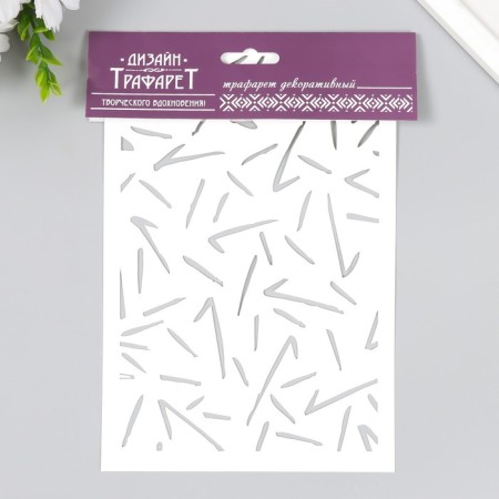 Plastic stencil "squigging" 24x16 cm-2