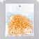Beads for creativity plastic "English letters" Orange set 20 grams 0.4x0.7x0.7 cm