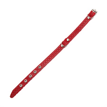 Collar of a single-layer leather unsyted, 1.2 cm, Osh 20-26 cm, mix of colors and types-3