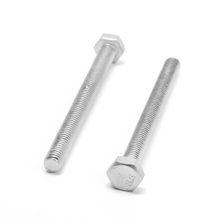 Bolt "Tundra Krep", with a hexagonal head, galvanized, Din933, M6x70 mm, 2 pcs-2