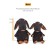 Soft toy "Vaxon in a vest with braids", 25 cm