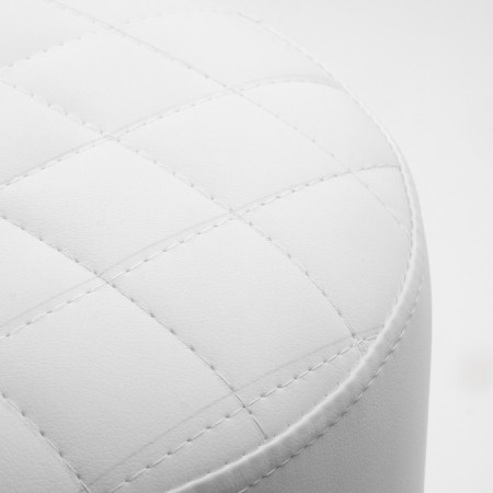 Puff "Yokki", eco -leather white-4