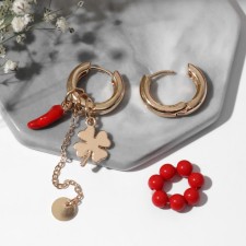 Earrings with the removable element 