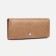 Women's wallet on magnets, beige color
