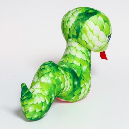 Soft toy "snake", green-3