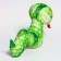 Soft toy "snake", green