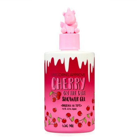 Shower gel Unicorns Approvy cherry on a cake, 450 ml